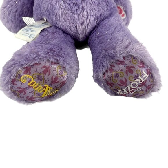Build a Bear Disney Frozen Anna Plush Sparkle Pink Nose Sewn Eyes Toy  Purple - Picture 8 of 10